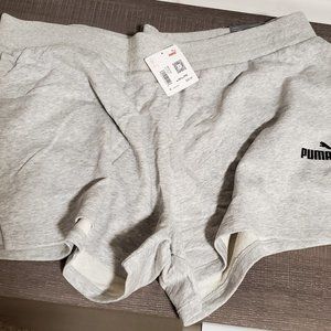 Puma Fleece Shorts Gray Ladies Size 3XL